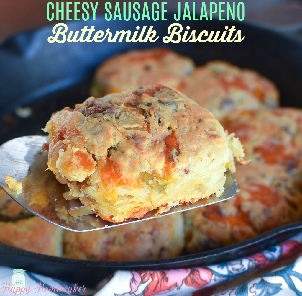 Make Ahead: Cheesy Sausage Jalapeno Biscuits for Busy Mornings