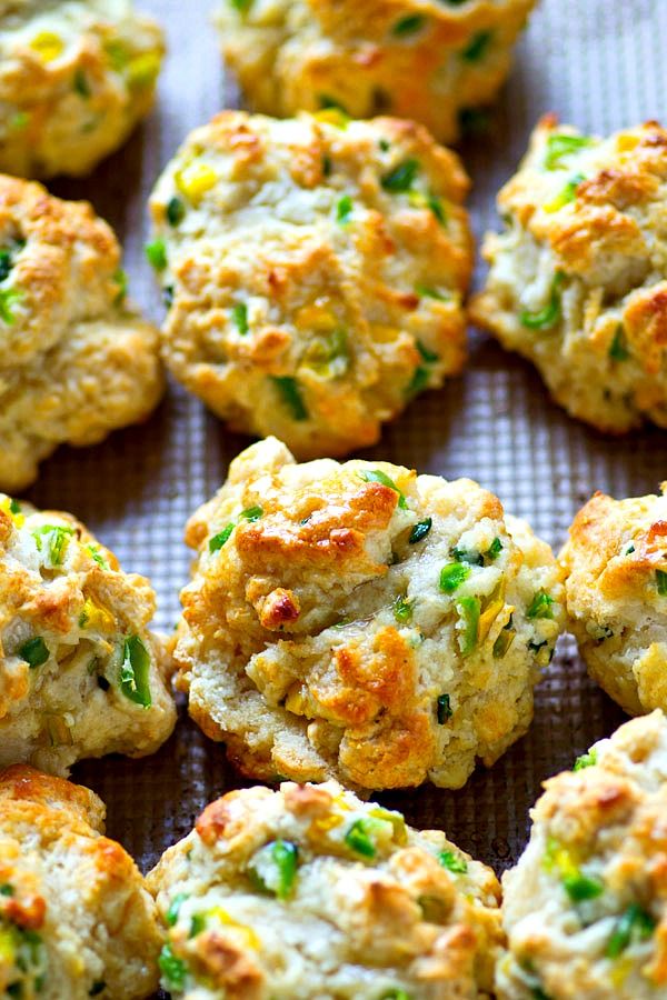 Sweet & Spicy Layered: Jalapeno Buttermilk Biscuits with Honey